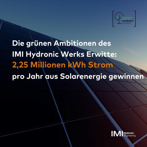 Banner Ausbau der Gewinnung von Solarenergie am Standort Erwitte